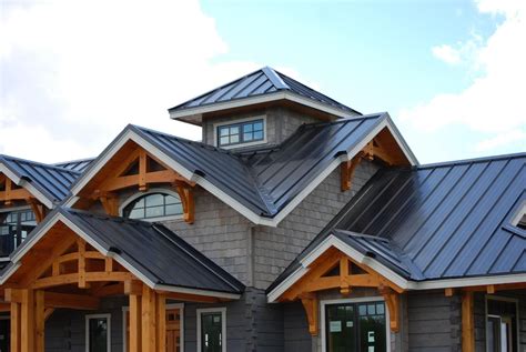 outside of house has metal|homes with metal roofs photos.